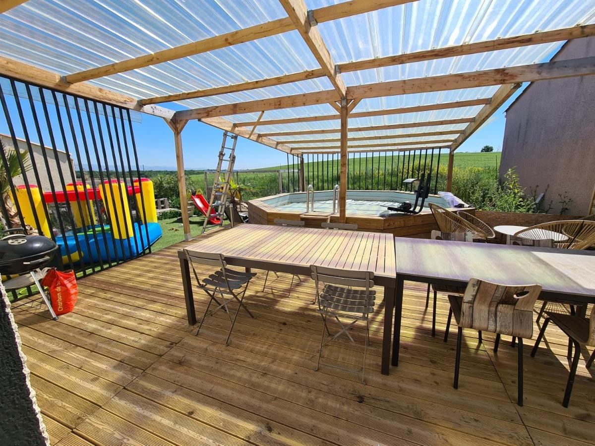 Caux-et-Sauzens Villa Avec Piscine Sans Vis-A-Vis מראה חיצוני תמונה